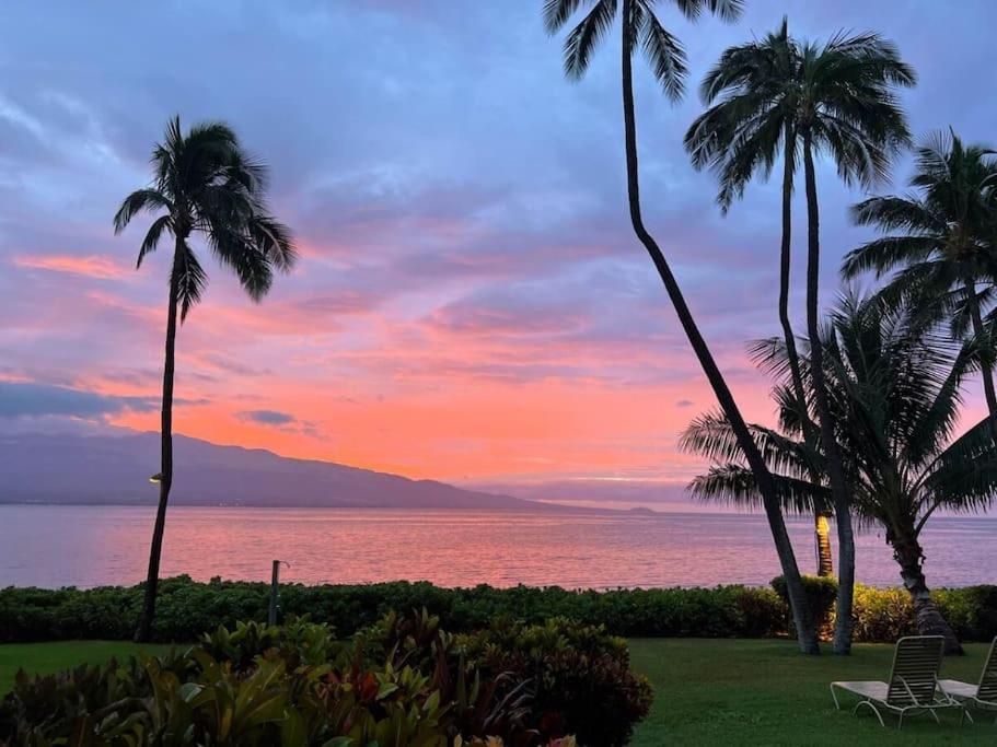 Stunning Maui Direct Ocean Front On The Beach, Walk To Beach From Condo, Watch Turtles, Whales, Ac In All Rooms Ocean View Pool And Spa Wailuku Exteriér fotografie