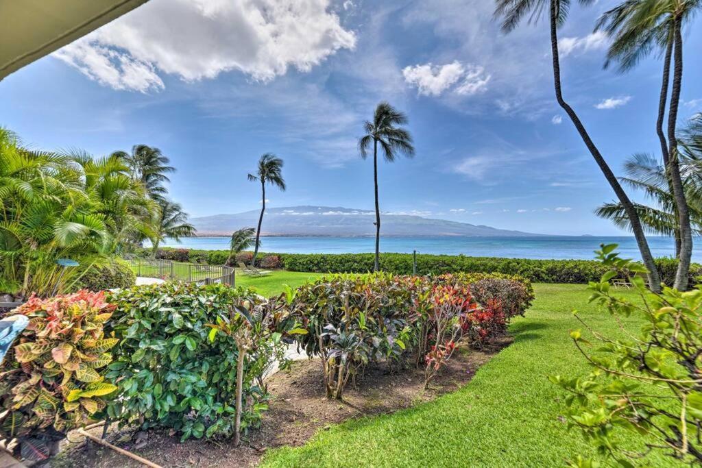 Stunning Maui Direct Ocean Front On The Beach, Walk To Beach From Condo, Watch Turtles, Whales, Ac In All Rooms Ocean View Pool And Spa Wailuku Exteriér fotografie